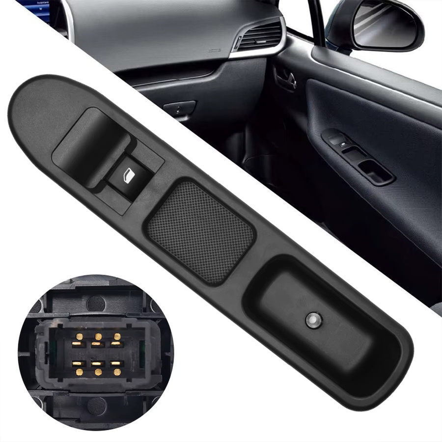 Everso Armlehne und Schalterpanel für die Fahrerseite von Peugeot 207 (2006-2018), Farbe: Schwarz - Bild 5