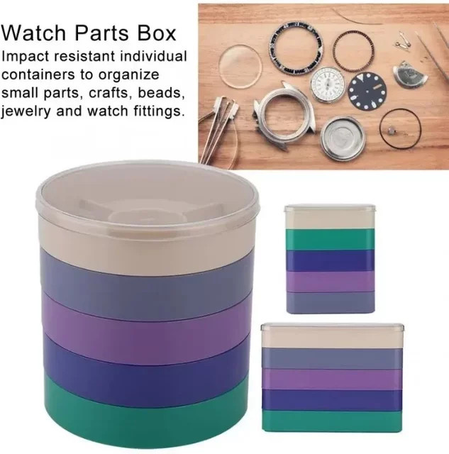 Uhrenteile-Box, 5-lagige Aufbewahrungsbox, Unisex - Bild 1