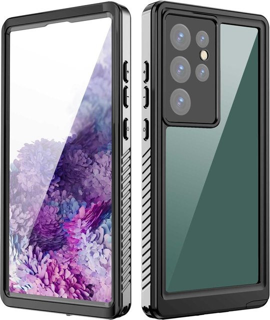 Wasserdichte IP68 Schwimmschutzhülle für Samsung Galaxy S23 Ultra Plus 5G in Transparent, stoßfeste Tauchhülle - Bild 1
