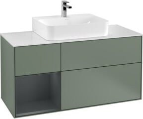 V&B Waschtischunterschrank Finion in Lackoptik, Breite: 120 cm, Tiefe: 50,1 cm, Höhe: 50,1 cm - Bild 1