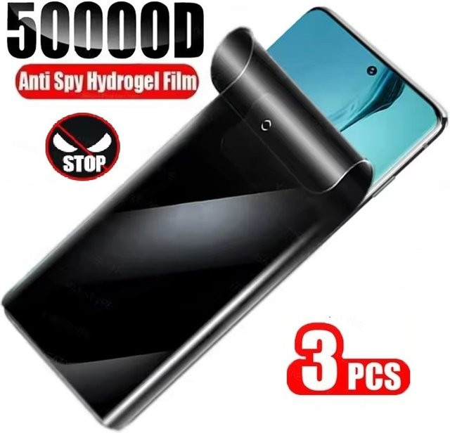 3er-Set Hydrogel Privacy Schutzfolie für OPPO A58 4G A80 A78 A59 A56s A98 5G A18 A20 A38 A60 A40m Anti-Spion Displayfolie Transparent - Bild 1