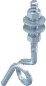 OBO Bettermann Deckenhaken M6x70 948 TG6 aus Stahl in Silber - Bild 1