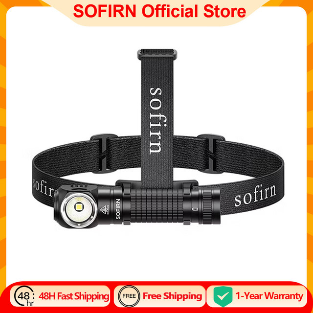 SOFIRN HS45 HP50 LED Stirnlampe in Schwarz mit 3200 Lumen, 223m Reichweite und USB-C wiederaufladbarem 21700 Akku mit intelligenter Temperaturregelung - Bild 1