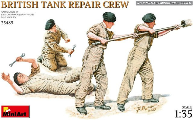 Miniart Britisch Tank Repair Crew, 4-teiliges Set - Bild 1