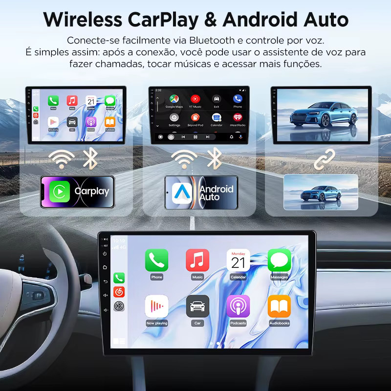 Junsun 8-Kern Android Autoradio mit Carplay und Android Auto für VW Multivan T5 2003-2015 in Schwarz mit GPS und DSP Touchscreen - Bild 4