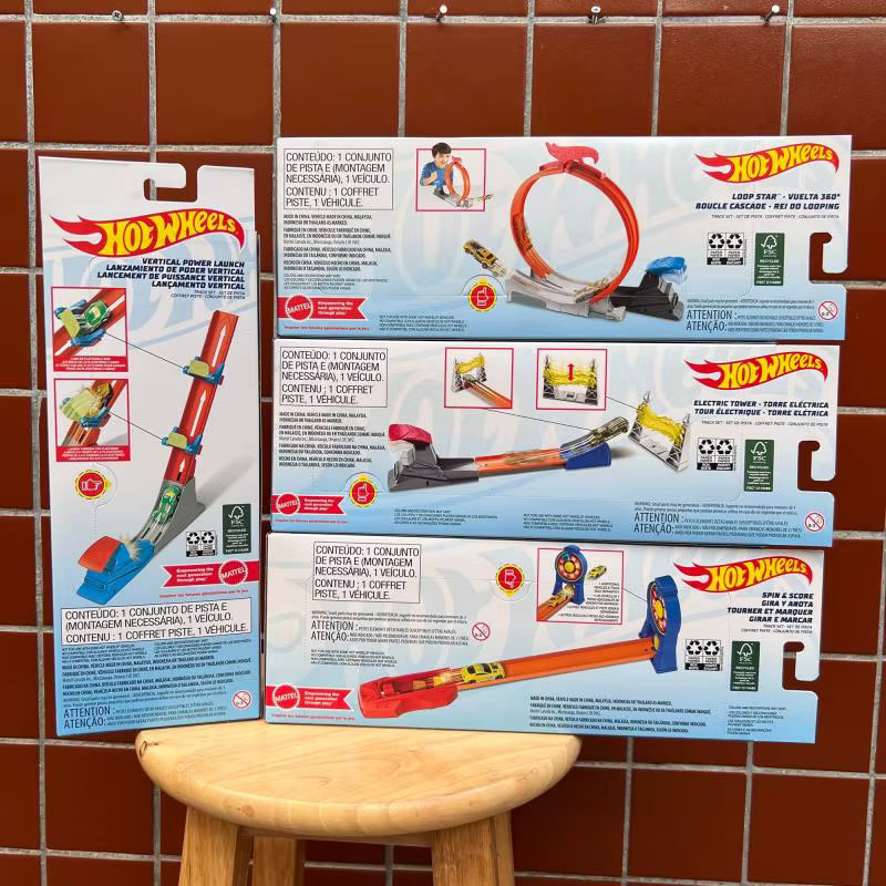 Hot Wheels Diecast-Autorennbahn-Set, mit Launcher, ab 4 Jahren - Bild 1