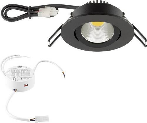EVN PC20D60902 LED-Einbauleuchte Schwarz 6W dimmbar - Bild 1