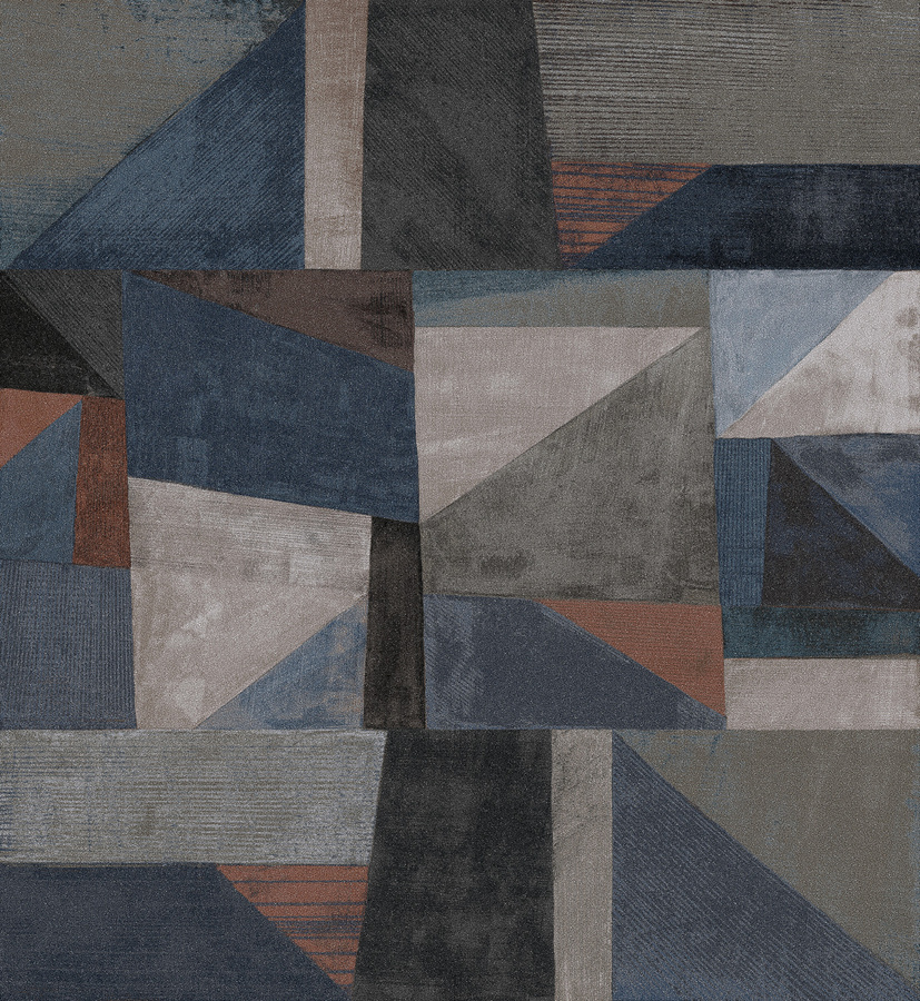 Omexco Tapete The Muralist MNE2001 Wandgestaltung mit abstraktem geometrischem Design in Multicolour aus Non-Woven, Breite: 276 cm, Höhe: 300 cm - Bild 1