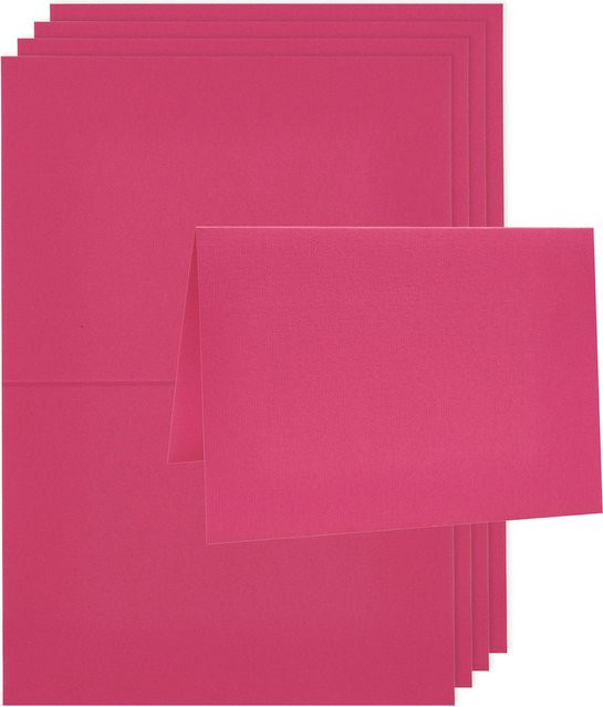 Rico Design Paper Poetry Luxury Karten A6 in Fuchsia - Bild 1