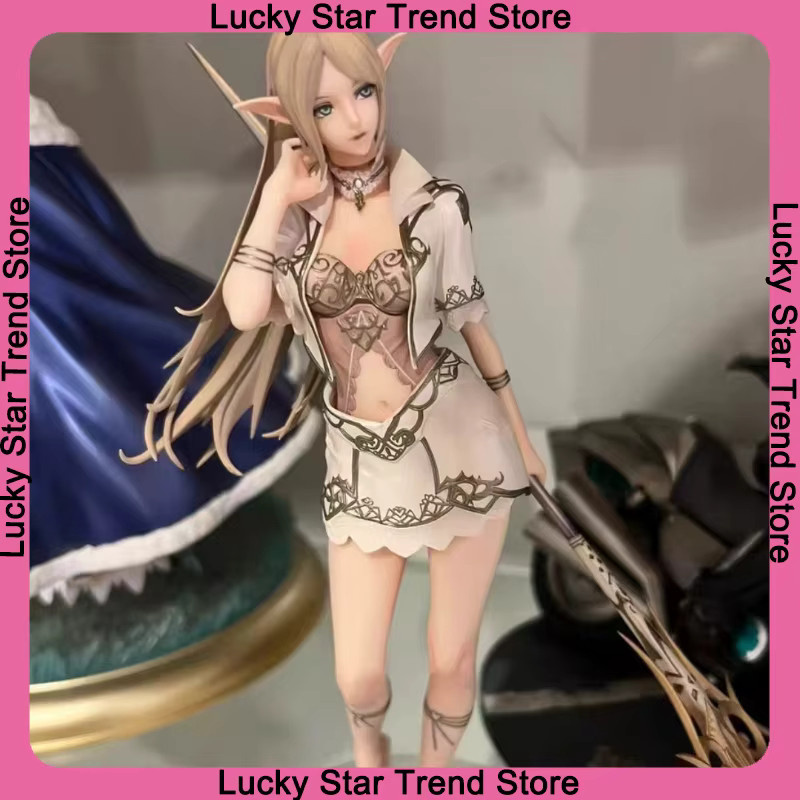 Bandai Anime Figur Weiß Elf Drow Girl Mage aus PVC für deine Desktop Dekoration - Bild 3