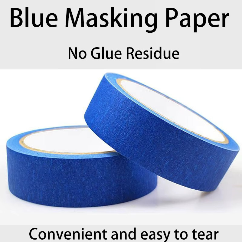 Blaues Maler-Abdeckband aus Papier für saubere Kanten und Zierleisten, Breite: 1,2 cm - Bild 2