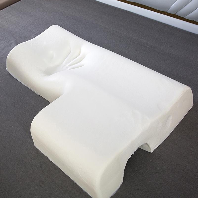 Memory Foam Kissen von Household supplies MH in Weiß für Rückenschläfer und Seitenschläfer, B/T/H: 65 x 49 x 11 cm - Bild 2