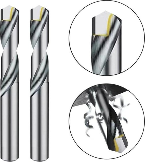 Vollhartmetall Spiralbohrer für die CNC-Metallbearbeitung in Silber, Durchmesser: 4,5 mm - Bild 1