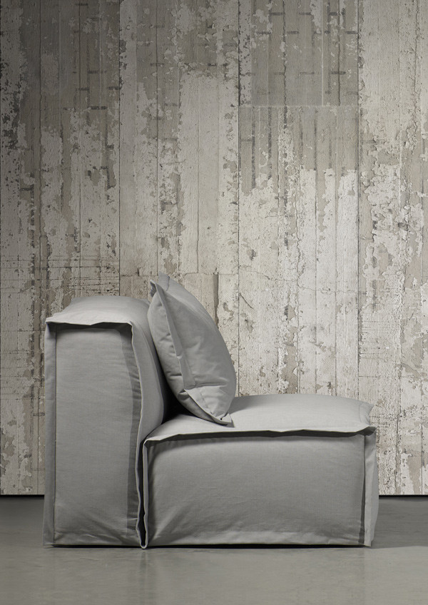 NLXL Tapete Concrete 06 in Grau mit modernem Abstract-Design aus Vlies - Bild 1