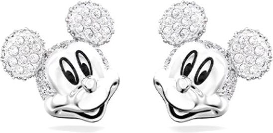 Swarovski Disney 100 Mickey Maus Ohrringe, Silber, Kristall, Damen - Bild 1
