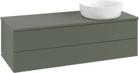 V&B Waschtischunterschrank Antao mit Frontstruktur und Beleuchtung in Grau, B/T/H: 120 x 50 x 50 cm - Bild 1