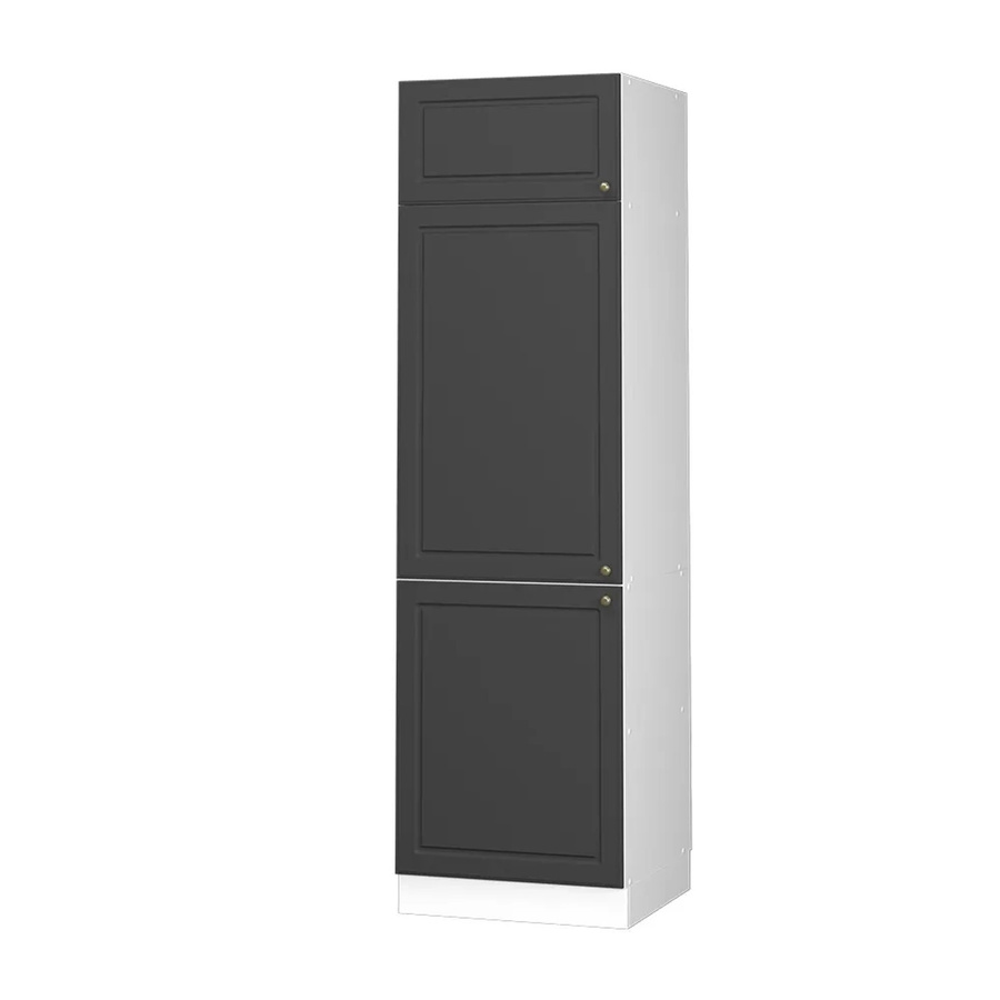 Vicco Kühlumbauschrank Fame-Line Hochschrank für die Küche Anthrazit-Gold/Weiß B/T/H: 60 x 58 x 206,8 cm - Bild 2