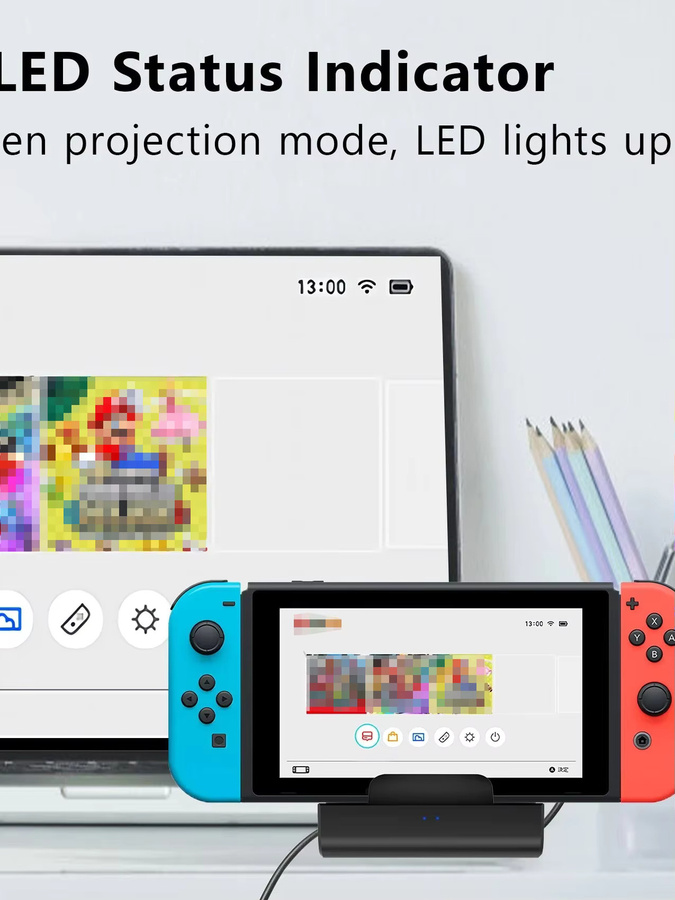LinYuvo TV-Dockingstation für Nintendo Switch und OLED, 4K/1080P HDMI-TV-Adapter mit USB 3.0-Anschlüssen, Schwarz - Bild 6