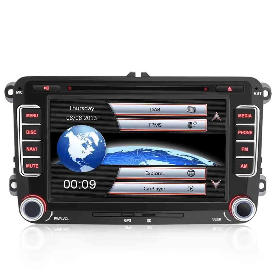 Junsun Autoradio für VW Golf 5 6 PLUS Touran mit DVD und CD in Schwarz - Bild 2