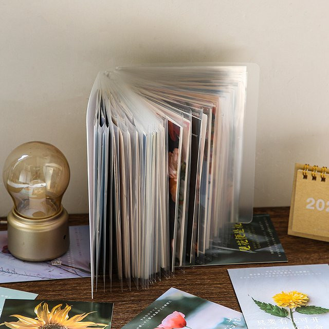 Wasserdichtes A6 Sammelbuch aus transparentem PP mit 40 Blättern zur Aufbewahrung von Fotos und Broschüren - Bild 1