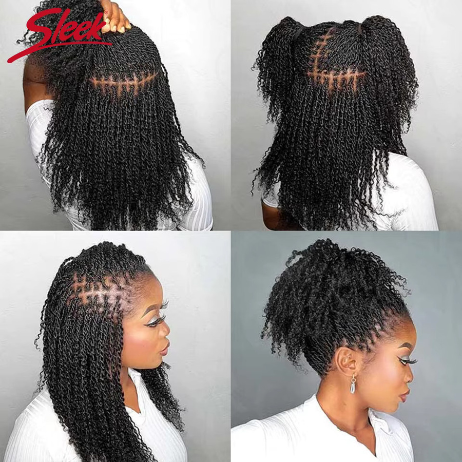 Sleek Remy-Massenhaar Afro-Kinky, natürliche Farbe, Unisex - Bild 5