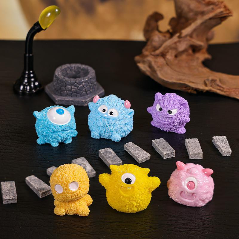 Fashnics Monster Tierfigur Harz 8-teiliges Set Bunt - Bild 4