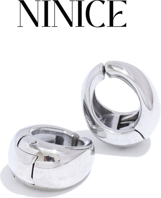 NiNice Arrivals Ohrclip-Ohrringe, Edelstahl, Unisex - Bild 1