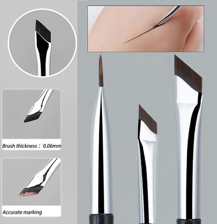 CNKESS Der Upgrade Blade Eyeliner Pinsel, abgewinkelt, flach, Unisex