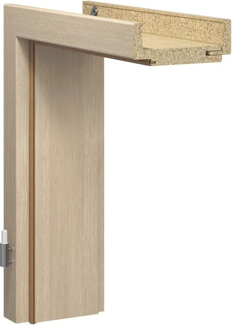 GetaDoor Türzarge CPL in Beige, DIN L, Höhe: 198,5 cm, Breite: 86 cm, Tiefe: 8 cm - Bild 1