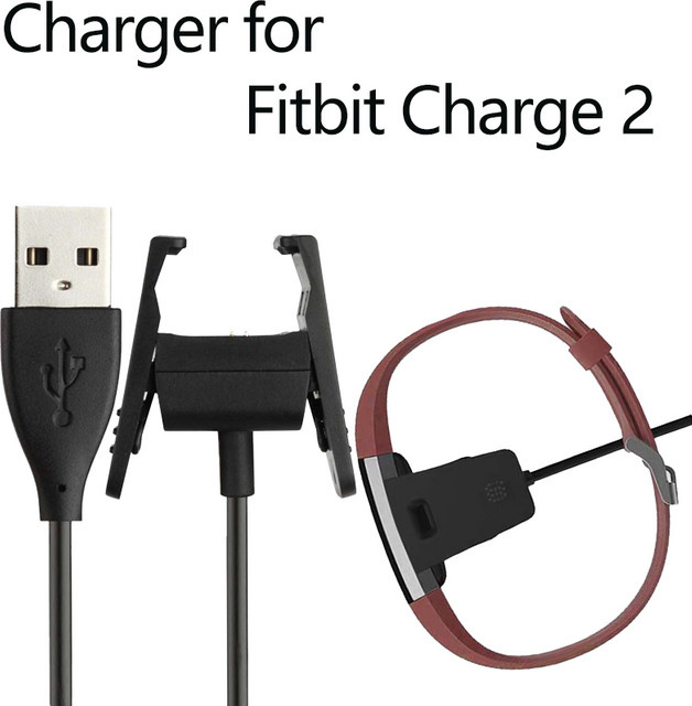 Fitbit Ladegerät Kabel, Schwarz, Fitbit charge2 - Bild 1