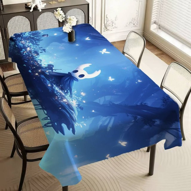 Wasserdichte und fleckenabweisende Tischdecke Hollow Knight von JMG Household Supplies in Blau, B/B: 90 x 140 cm - Bild 1