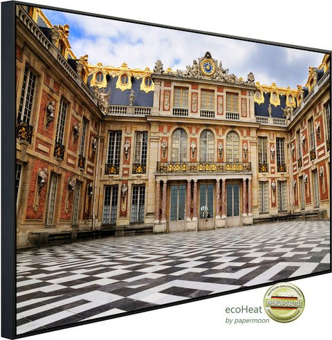 papermoon Infrarotheizung EcoHeat Schloss Versailles mit Matt-Effekt in Bunt, App-Steuerung und Überhitzungsschutz - Bild 1