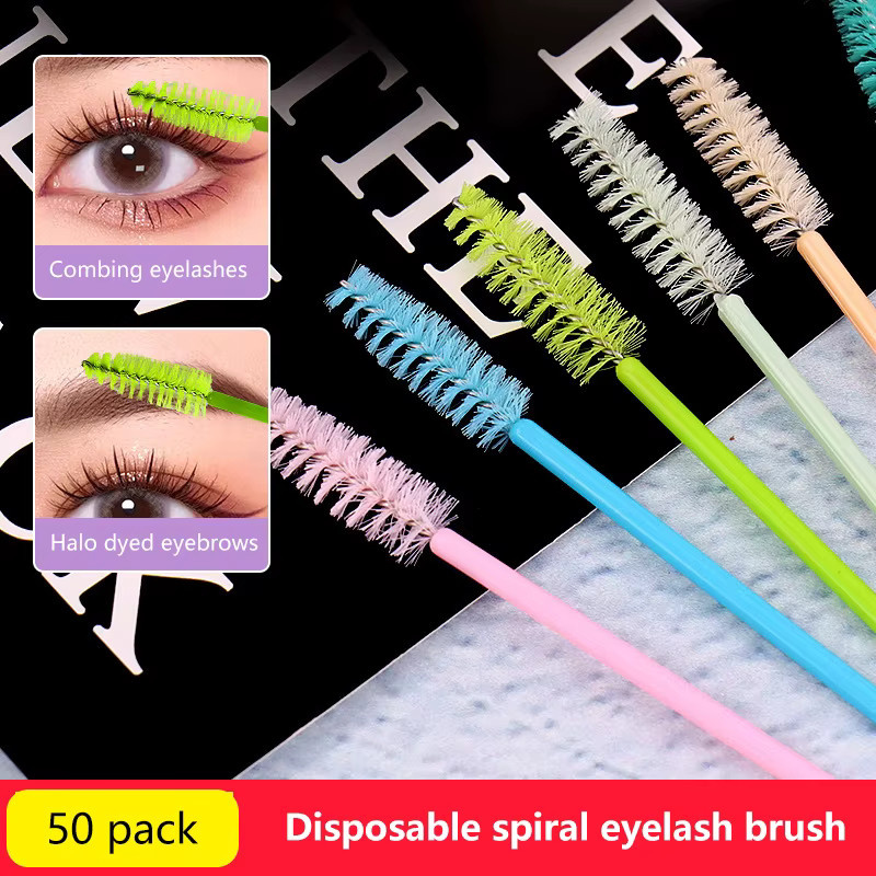 YOVIP Wimpernbürsten Einweg Spooler, 50 Stück, Unisex - Bild 2
