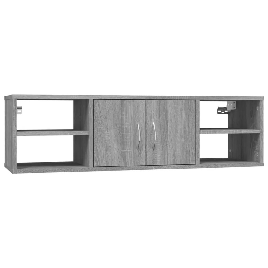 vidaXL Wandregal Grau Sonoma aus Holzwerkstoff B/H/T: 102 x 29 x 30 cm - Bild 2