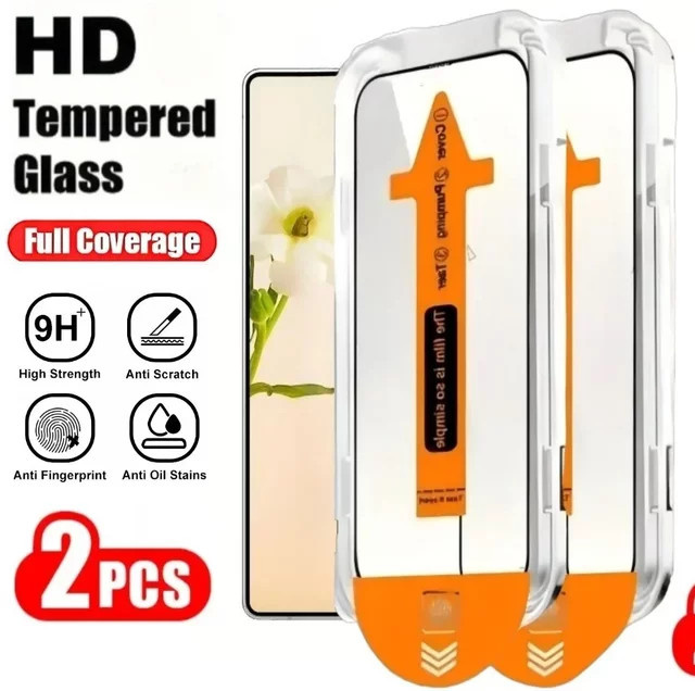 2 Stück HD-Vollbildschutz aus gehärtetem Glas für Samsung Galaxy S23, transparent - Bild 1