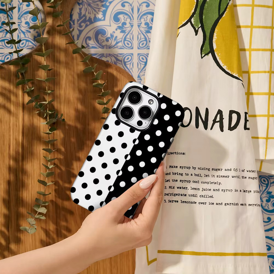 Potdemiel Handyhülle mit Doppelpunkt-Design für iPhone 11 bis iPhone 16 Pro Max Plus in Multicolour - Bild 5