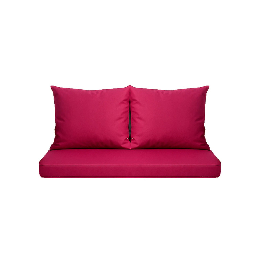 Setgarden Mix Bench Kissen Set für 2-Sitzer Bänke, Bankauflage und Rückenpolster, Farbe: Rose, B/T: 130 x 60 cm, B/H: 50 x 56 cm - Bild 2