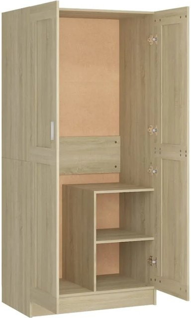 vidaXL Kleiderschrank Sonoma-Eiche mit Scharniertüren, B/T/H: 82,5 x 51,5 x 180 cm - Bild 1