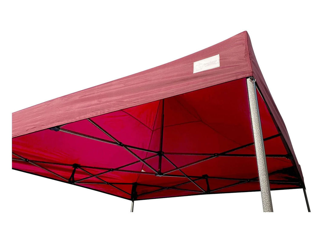 GRASEKAMP Faltpavillon Premium Line in Bordeaux mit Transporttasche, Spannseilen und Erdnägeln, B/T/H: 300 x 300 x 300 cm - Bild 2