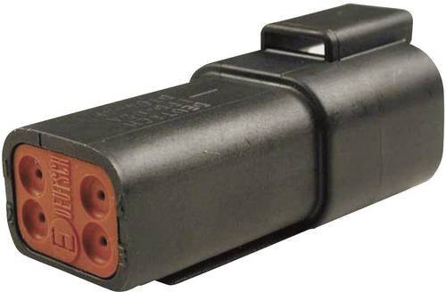 TE Connectivity DT 04-4 P-CE02 Rundstecker Stecker, gerade, 4 Polzahl, Schwarz - Bild 1