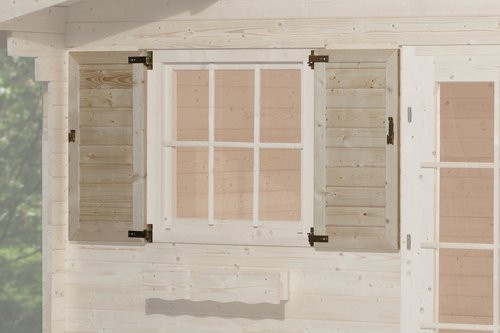 WEKA Fensterladen für Gartenhäuser aus Holz in Beige - Bild 1