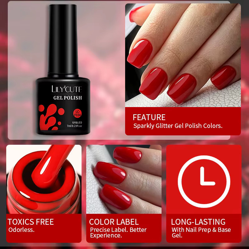 LILYCUTE Gel-Nagellack, 7 ml, Glänzend - Bild 3
