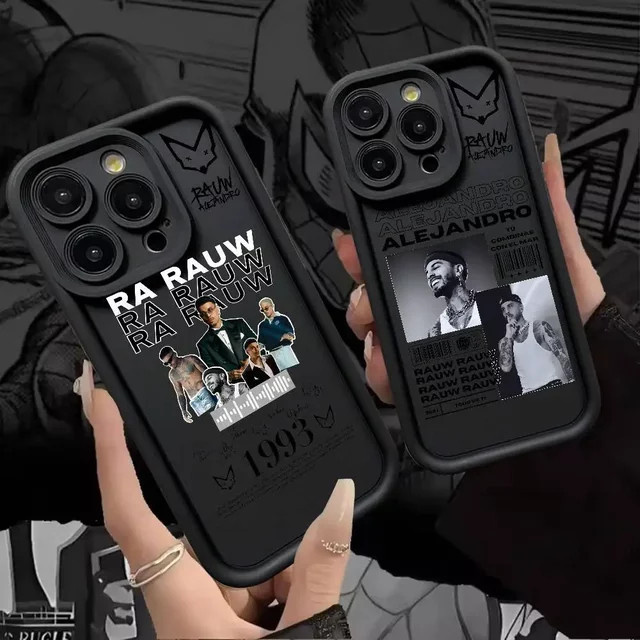 Epc Music R-Rauw Alejandro Handyhülle für iPhone 11 bis 17 Pro Max Plus, schwarz, weiche und stoßfeste Abdeckung - Bild 1