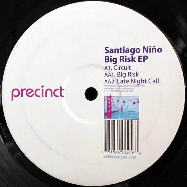 Santiago Niño - The Big Risk EP 12-Zoll Vinyl LP Precinct Recordings 2005 Electronic Dance Gray - Bild 1