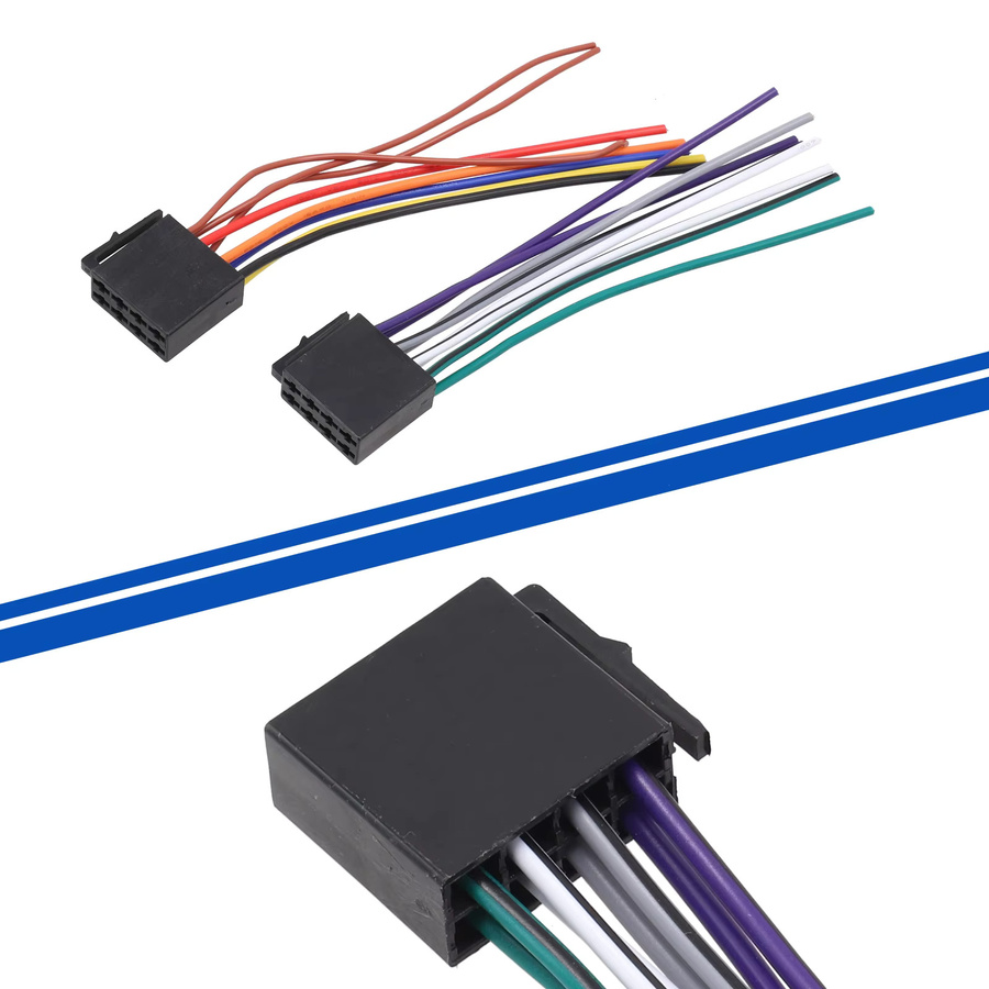 Universal Auto Stereo Radio ISO Kabel Adapter aus ABS in Mehrfarbig - Bild 3