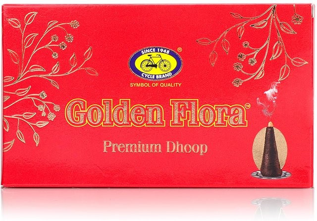 Golden Flora Wet Dhoop Räuchercones Floral Rot 120g - Bild 1