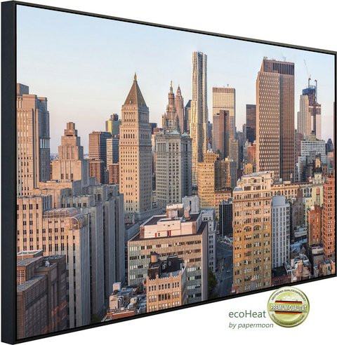 papermoon Infrarotheizung EcoHeat New York in Bunt mit Matt-Effekt, App-Steuerung und Überhitzungsschutz - Bild 1