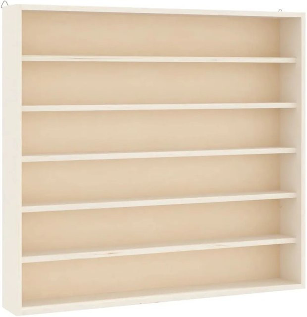 vidaXL Sammlervitrine aus Sperrholz mit 6 Regalen B: 60 cm, T: 8,5 cm, H: 55 cm - Bild 1