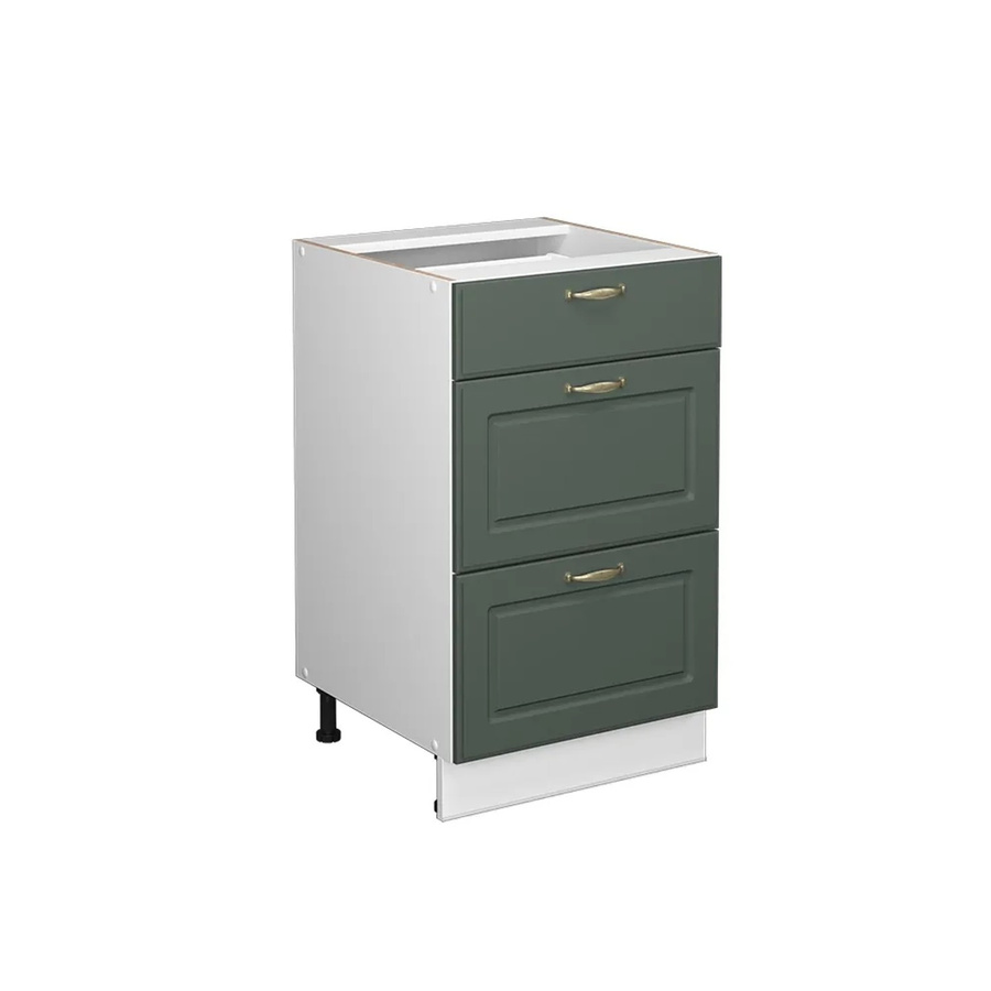 Vicco Badschrank Fame-Line Landhaus Stil in Grün-Gold-Weiß mit Soft-Close-Türen B: 50 cm, H: 82 cm - Bild 2