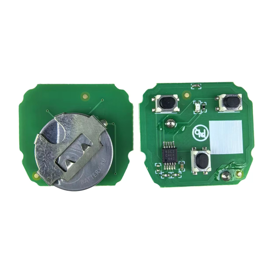 JXKEYS 433 MHz ID48 Chip Fernbedienung Smart Auto Schlüssel mit PCB und Shell für Ferrari 458 Italia Kalifornien 599 GTB Fiorano FF, 3 Tasten, Rot - Bild 2